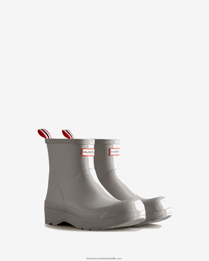 Men Hunter Play Short Rain Boots Zinc Grey 68TN2X554