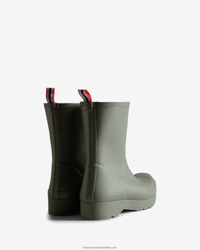 Men Hunter Play Vegan Shearling Insulated Mid-Height Rain Boots Urban Grey 68TN2X597