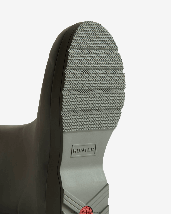 Men Hunter Play Vegan Shearling Insulated Mid-Height Rain Boots Urban Grey 68TN2X597