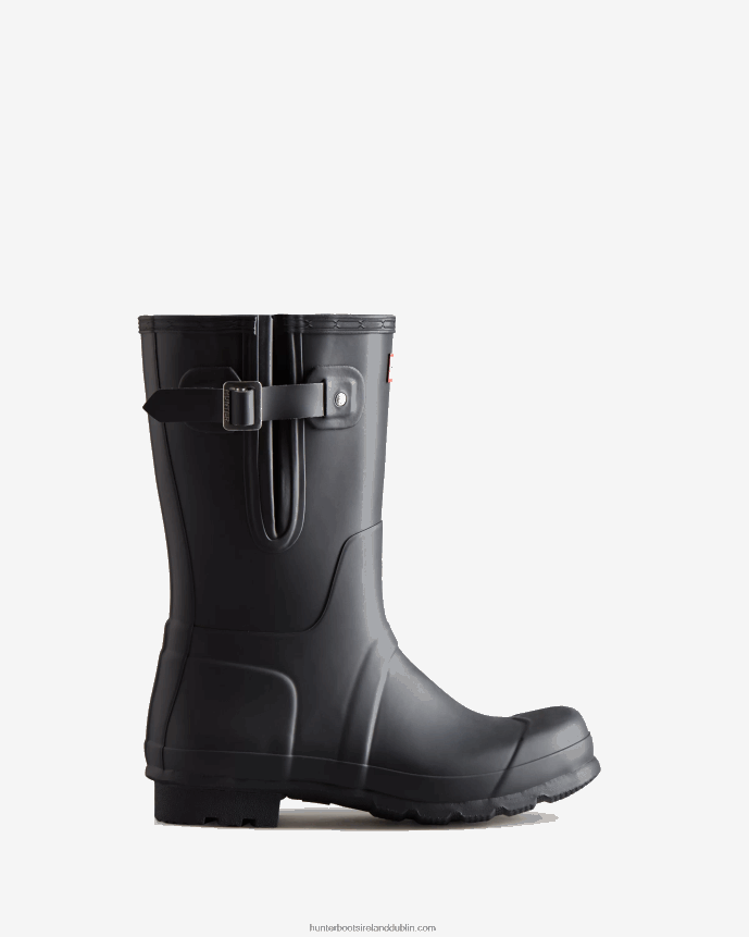 Men Hunter Short Side Adjustable Rain Boots Slate Grey 68TN2X544