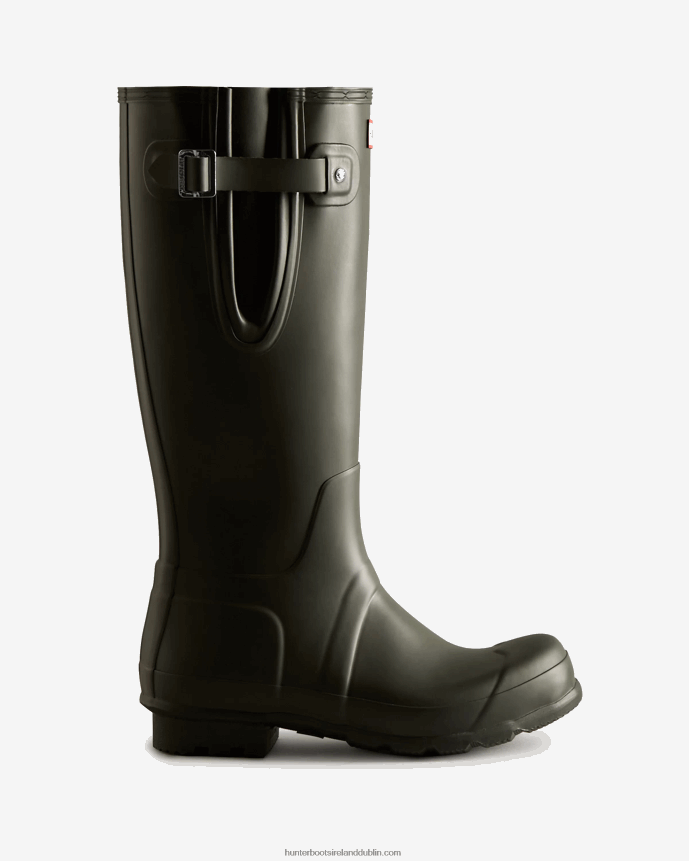 Men Hunter Tall Side Adjustable Rain Boots Dark Olive 68TN2X562