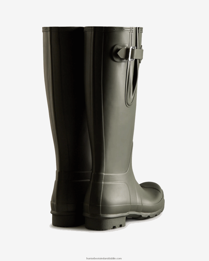 Men Hunter Tall Side Adjustable Rain Boots Dark Olive 68TN2X562