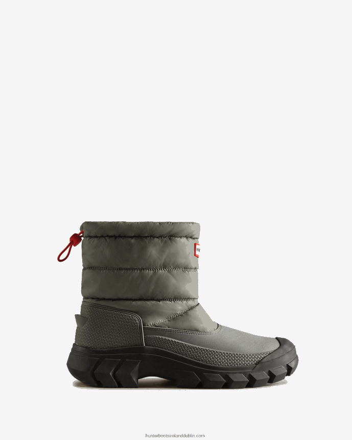 Men Hunter Intrepid Insulated Short Snow Boots Urban Grey/Black 68TN2X532