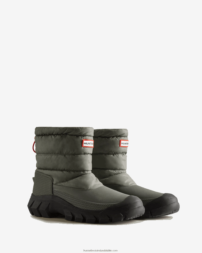 Men Hunter Intrepid Insulated Short Snow Boots Urban Grey/Black 68TN2X532
