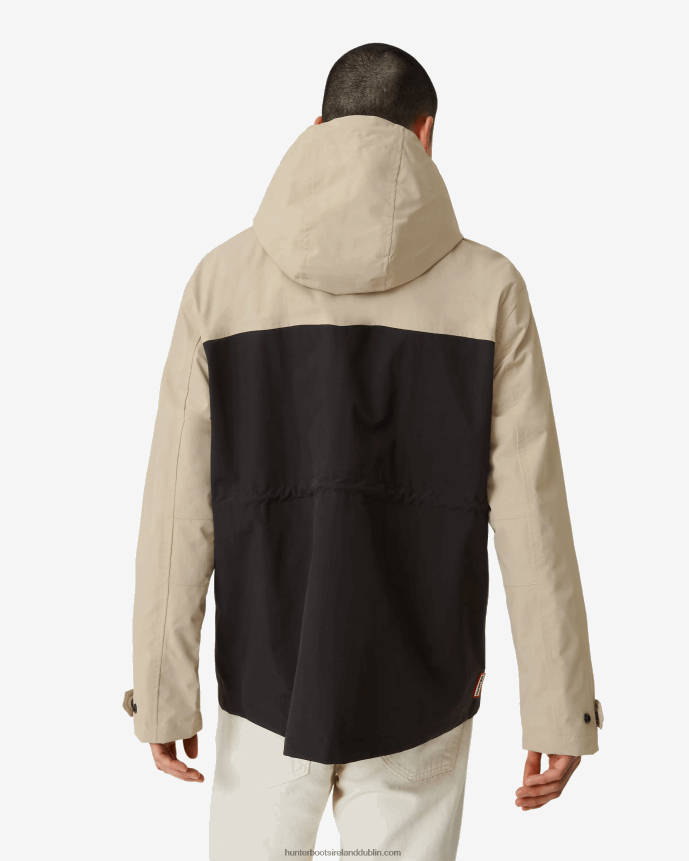 Men Hunter Explorer Recycled Nylon Jacket Skimming Stone/Black 68TN2X600