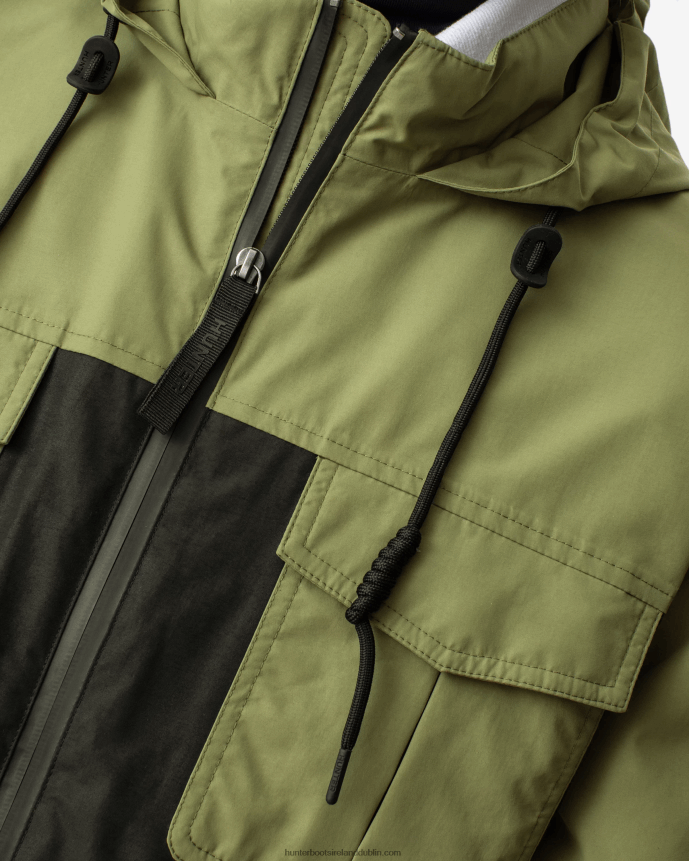 Men Hunter Explorer Recycled Nylon Jacket Utility Green/Black 68TN2X614