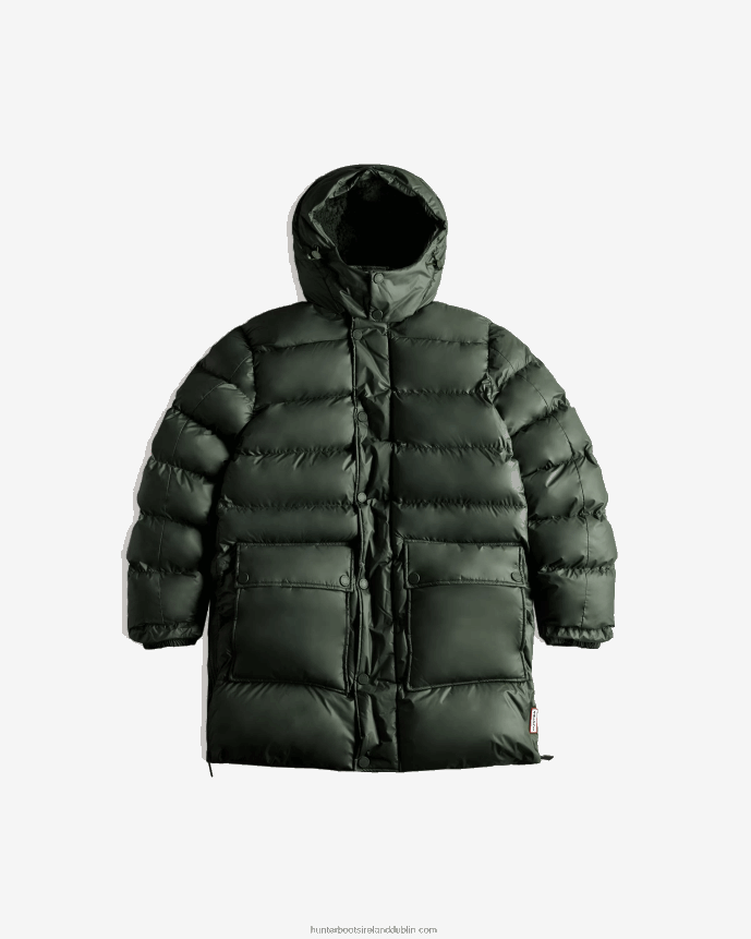 Men Hunter Insulated Rubberized Puffer Coat Arctic Moss Green 68TN2X615