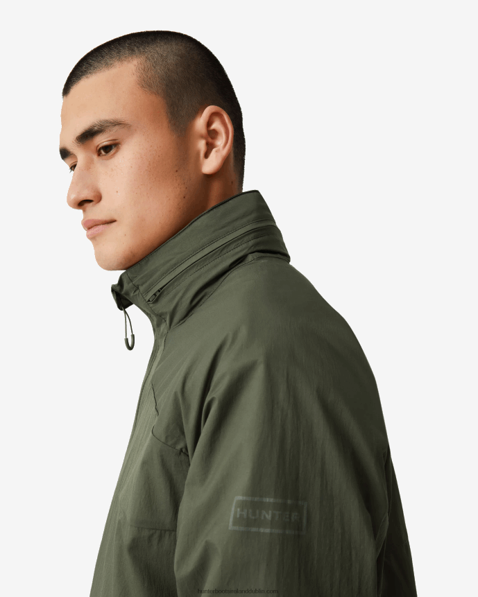 Men Hunter Travel Recycled Nylon Shell Jacket Lichen Green 68TN2X606