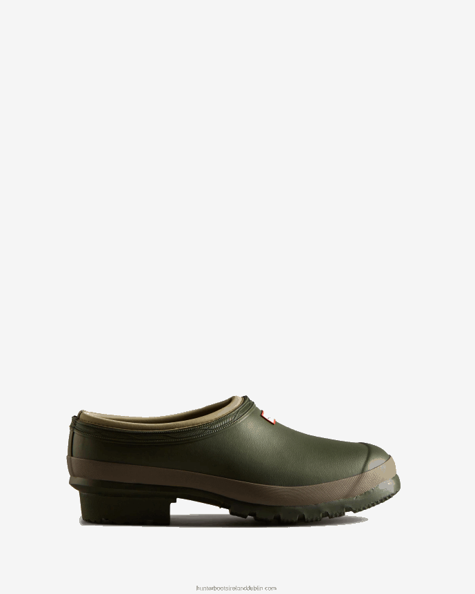 Men Hunter Gardener Clogs Dark Olive/Clay 68TN2X531