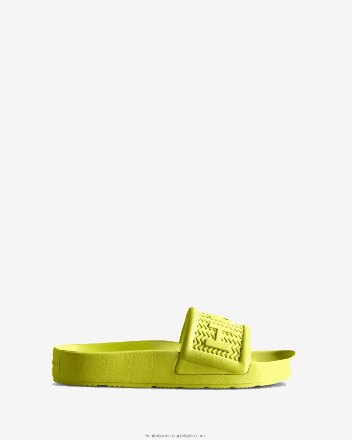 Men Hunter BLOOM Slides Zesty Yellow 68TN2X567