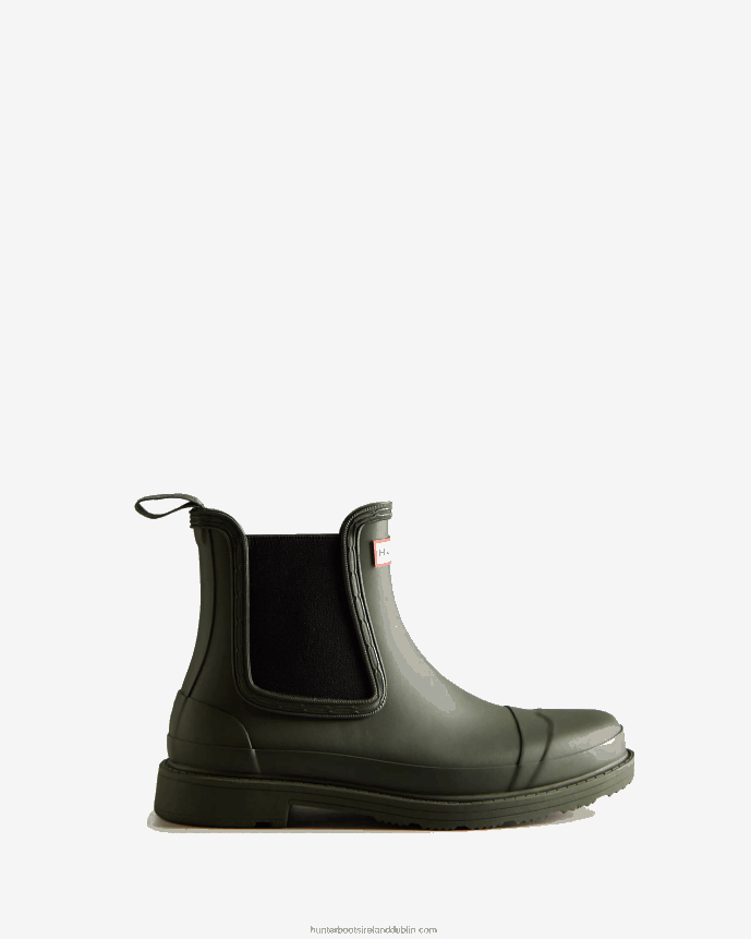 Women Hunter Commando Chelsea Boots Dark Olive 68TN2X79