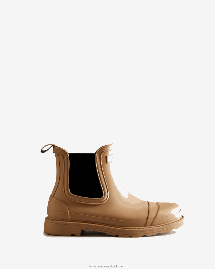 Women Hunter Commando Chelsea Boots Tawny Brown 68TN2X80