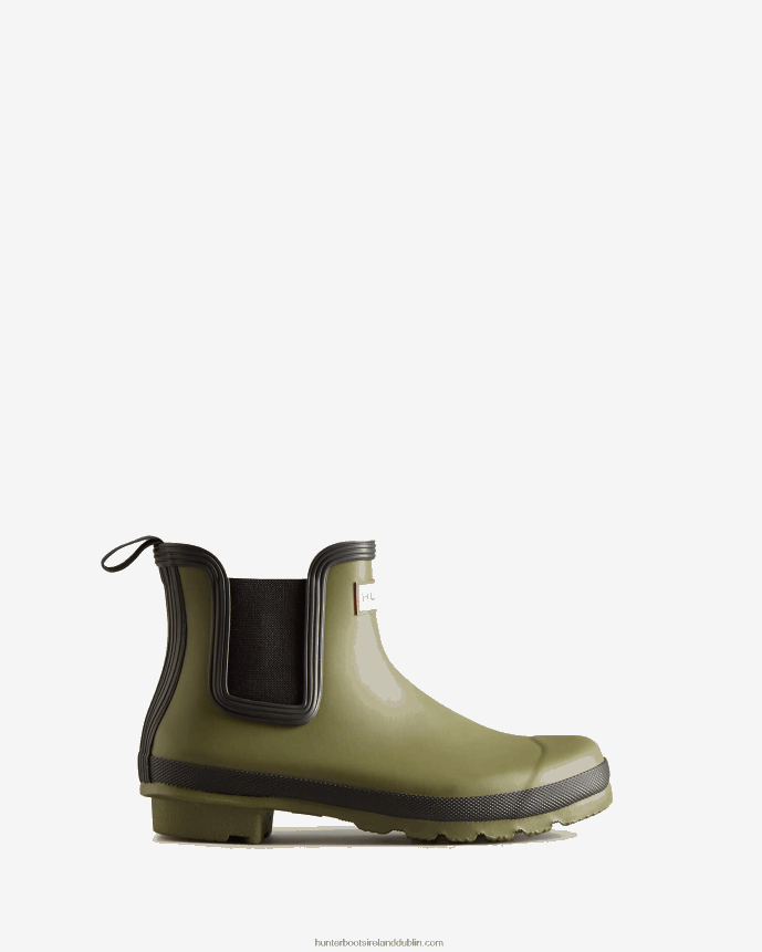 Women Hunter Original Chelsea Boots Olive/Black 68TN2X217