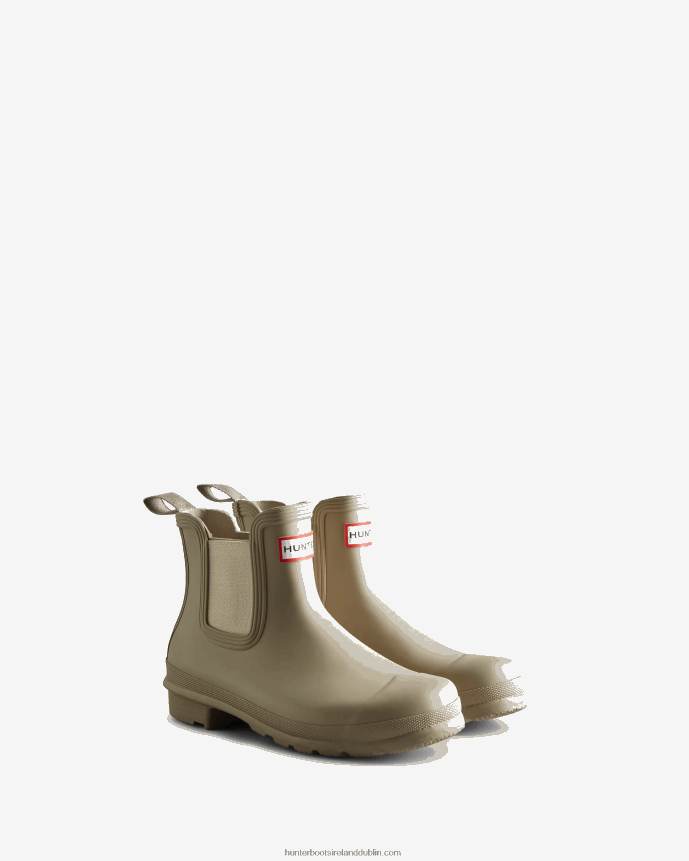 Women Hunter Original Chelsea Boots Skimming Stone/Soft Sand 68TN2X43