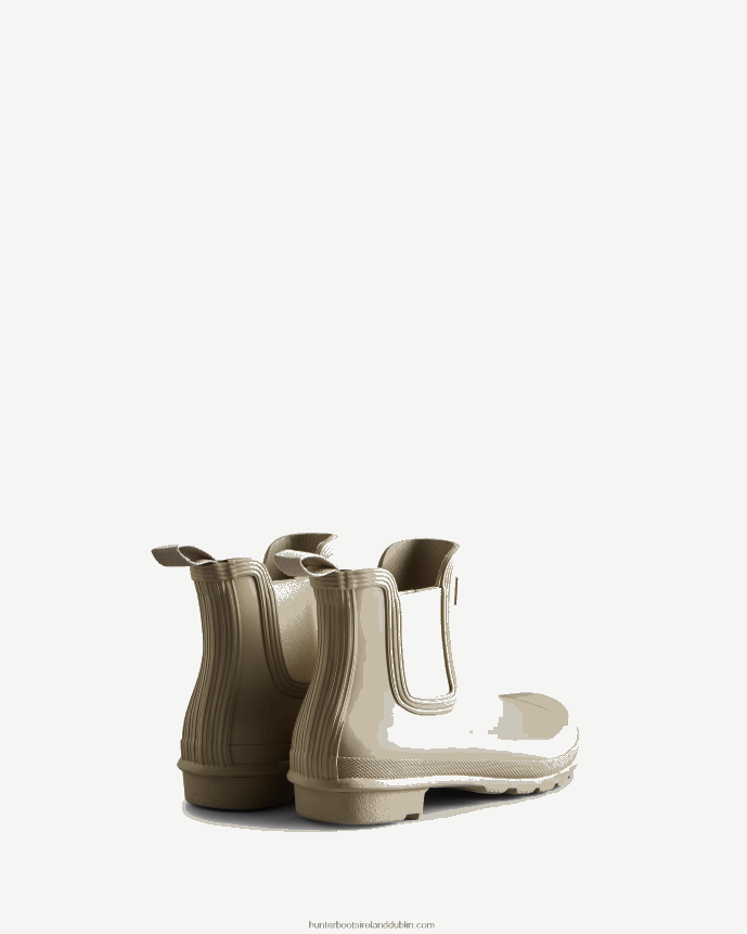 Women Hunter Original Chelsea Boots Skimming Stone/Soft Sand 68TN2X43