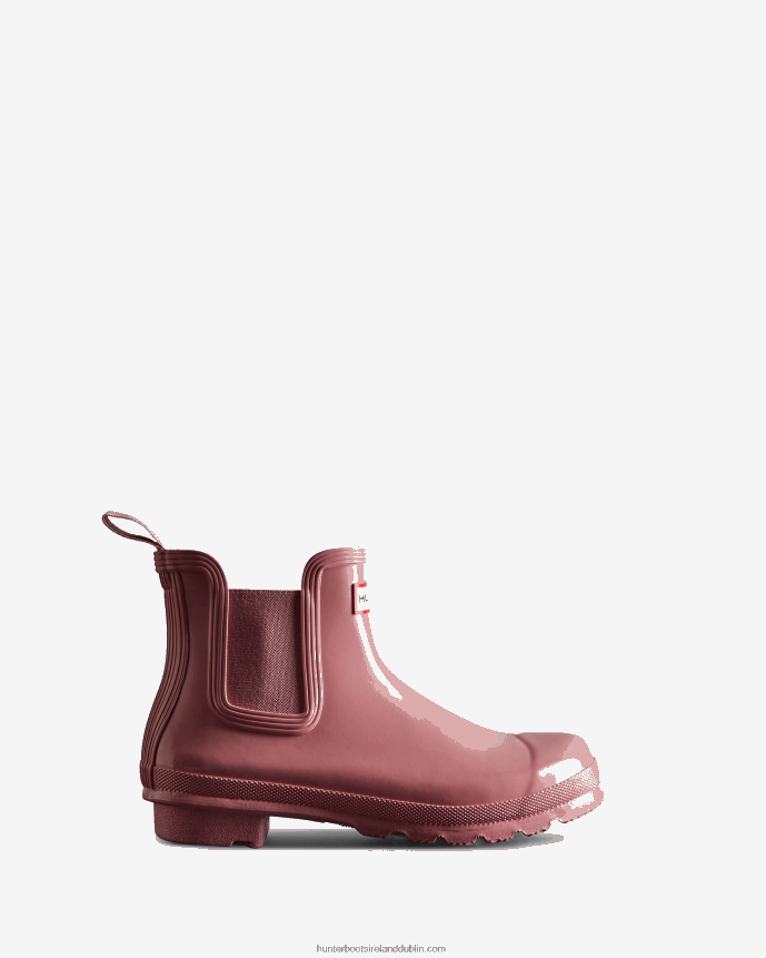 Women Hunter Original Gloss Chelsea Boots Tufted Purple 68TN2X157