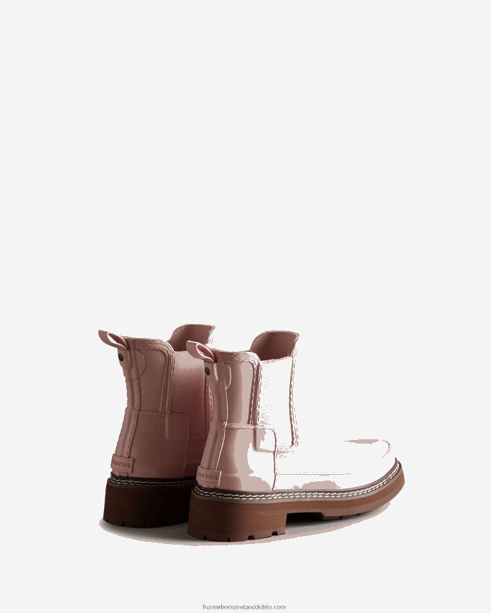 Women Hunter Refined Stitch Detail Chelsea Boots Azalea Pink 68TN2X218