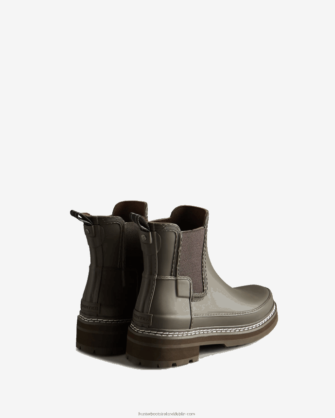 Women Hunter Refined Stitch Detail Chelsea Boots Bitter Chocolate 68TN2X313