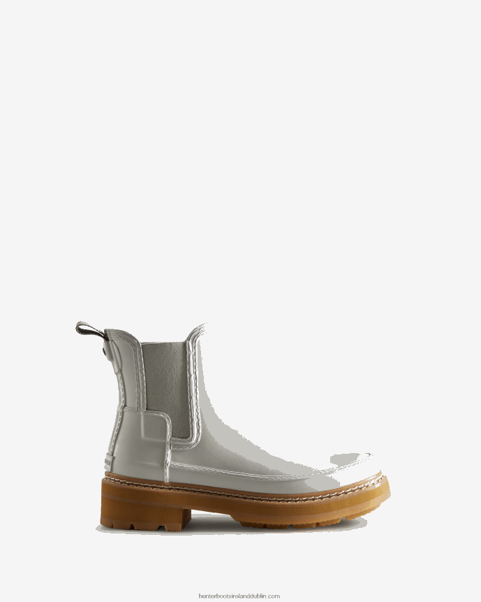 Women Hunter Refined Stitch Detail Chelsea Boots Spurrey White 68TN2X219