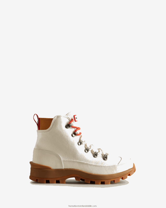 Women Hunter Canvas Desert Commando Boots Natural 68TN2X118