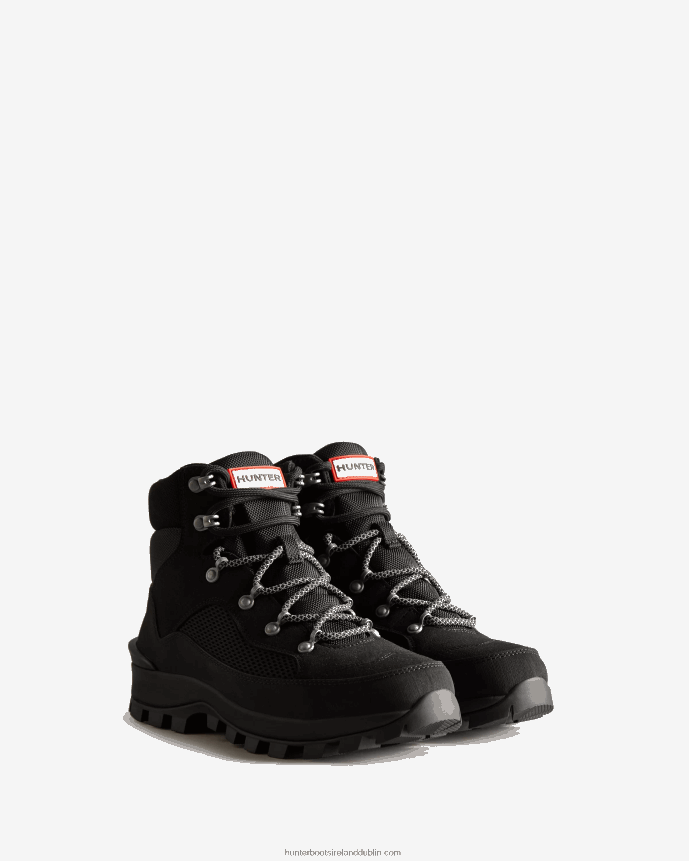 Women Hunter Explorer Insulated Lace-Up Commando Boots Black 68TN2X299