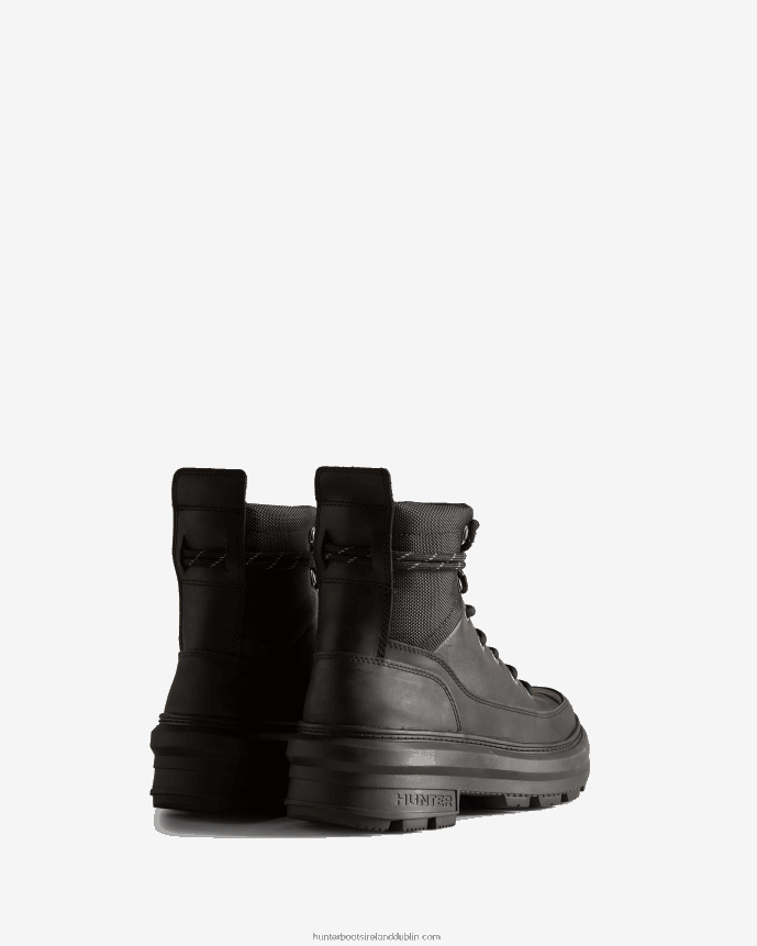 Women Hunter Rebel Explorer Leather Commando Boots Black 68TN2X153