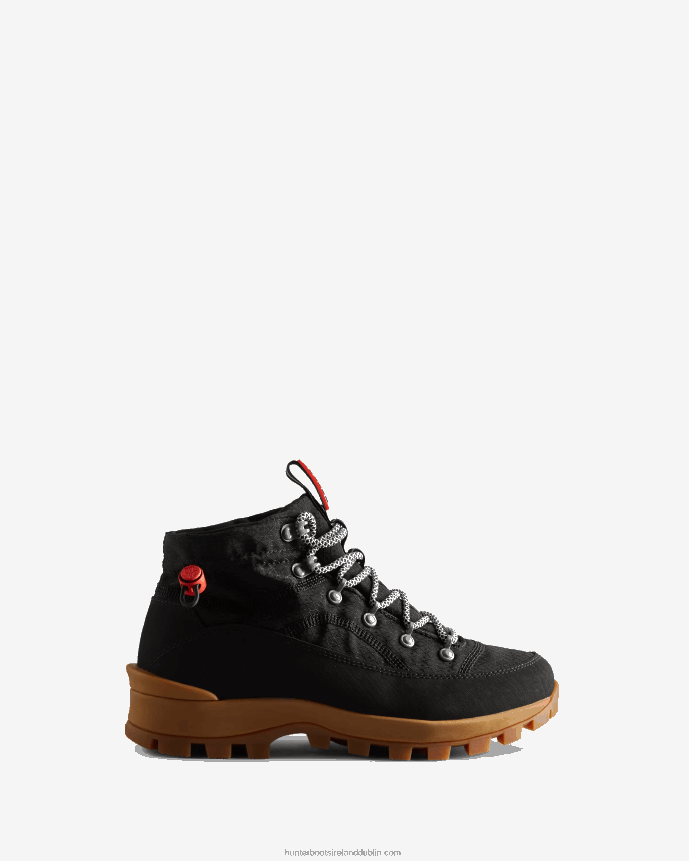 Women Hunter Travel Explorer Lace-Up Commando Boots Black 68TN2X255