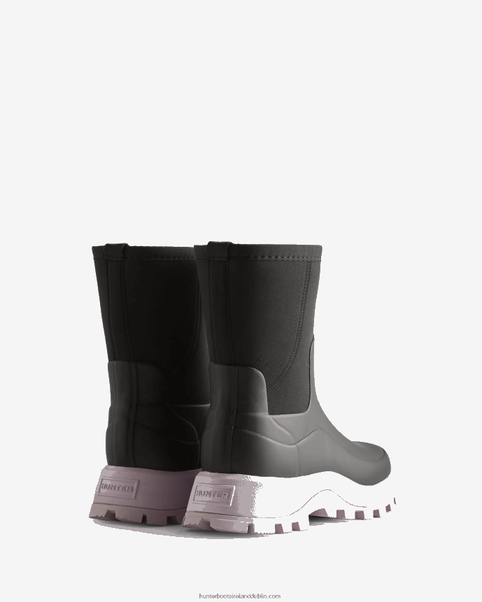 Women Hunter City Explorer Short Neoprene Boots Black/Tempered Mauve 68TN2X163