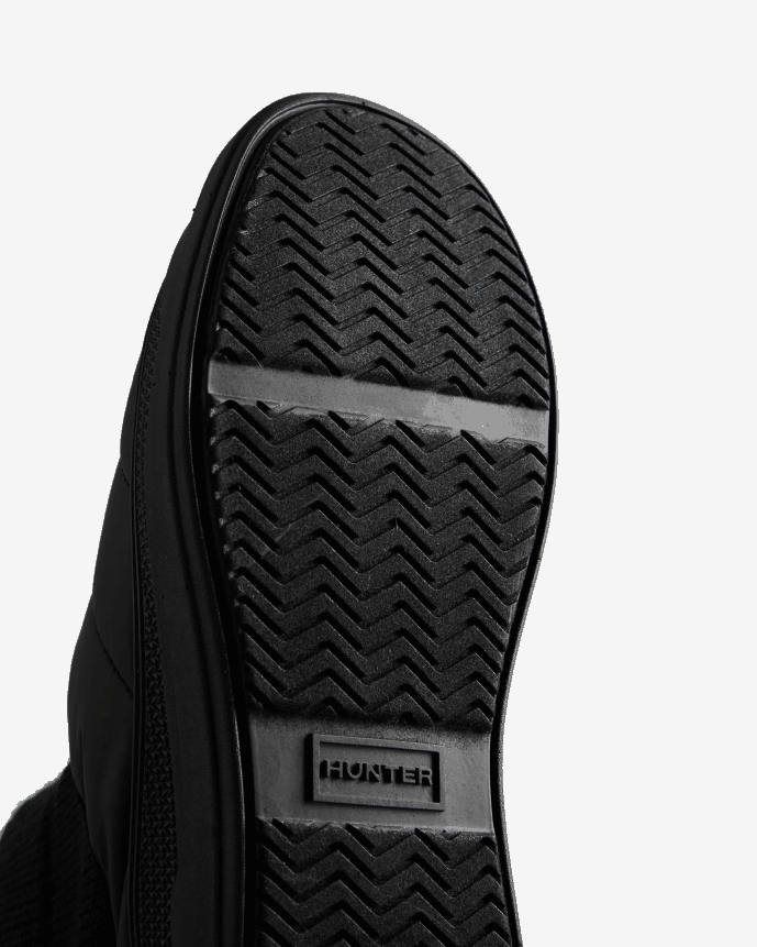 Women Hunter In/Out Insulated Knitted Cuff Slipper Boot Black 68TN2X302