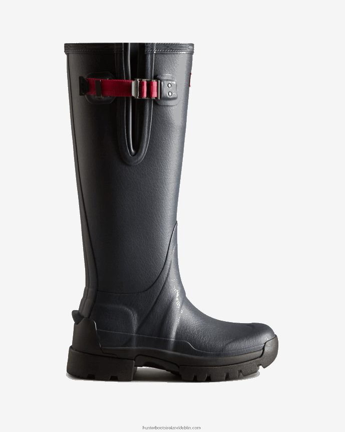 Women Hunter Balmoral Adjustable 3mm Neoprene Rain Boots Navy/ Peppercorn 68TN2X69