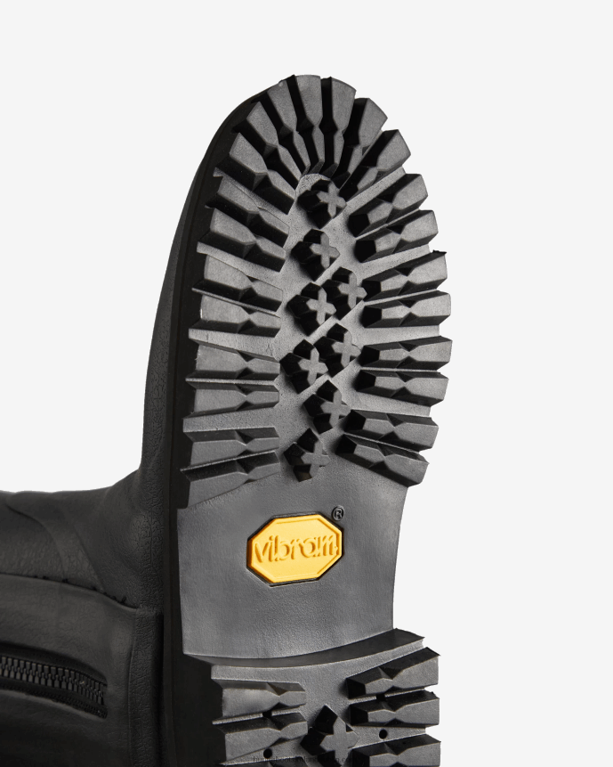 Women Hunter Balmoral Commando Rubber Zip Tall Rain Boots Black 68TN2X317
