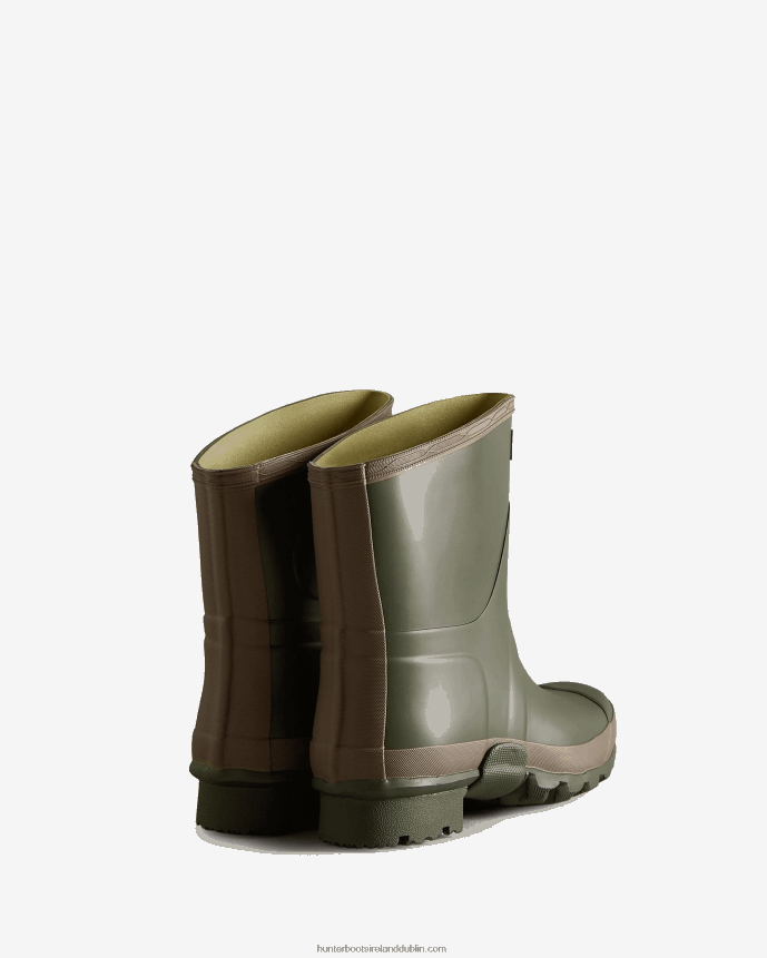 Women Hunter Gardener Short Rain Boot Dark Olive/Clay 68TN2X81