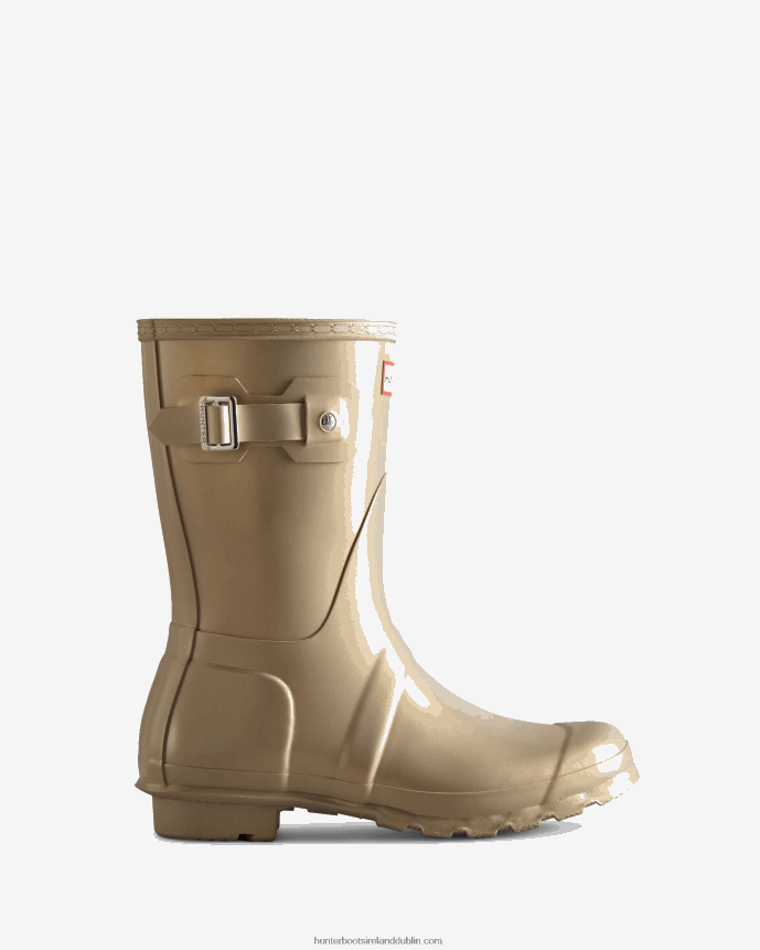 Women Hunter Nebula Short Rain Boots Pale Gold 68TN2X156