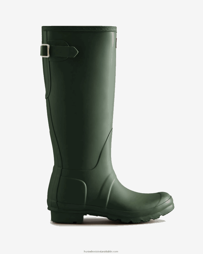 Women Hunter Original Back Adjustable Rain Boots Green 68TN2X119