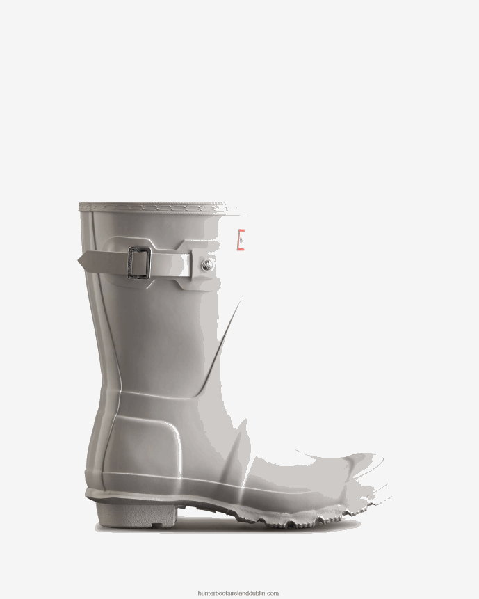 Women Hunter Original Short Gloss Rain Boots White 68TN2X210