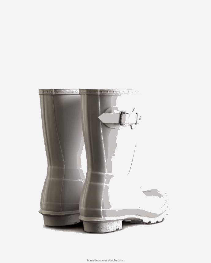 Women Hunter Original Short Gloss Rain Boots White 68TN2X210