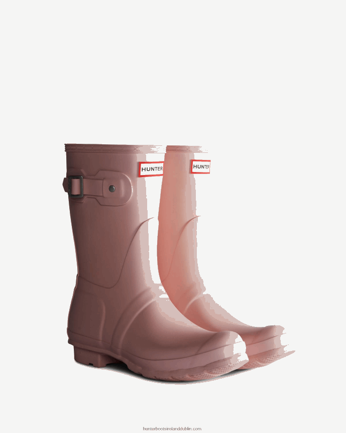 Women Hunter Original Short Rain Boots Faded Rose 68TN2X17