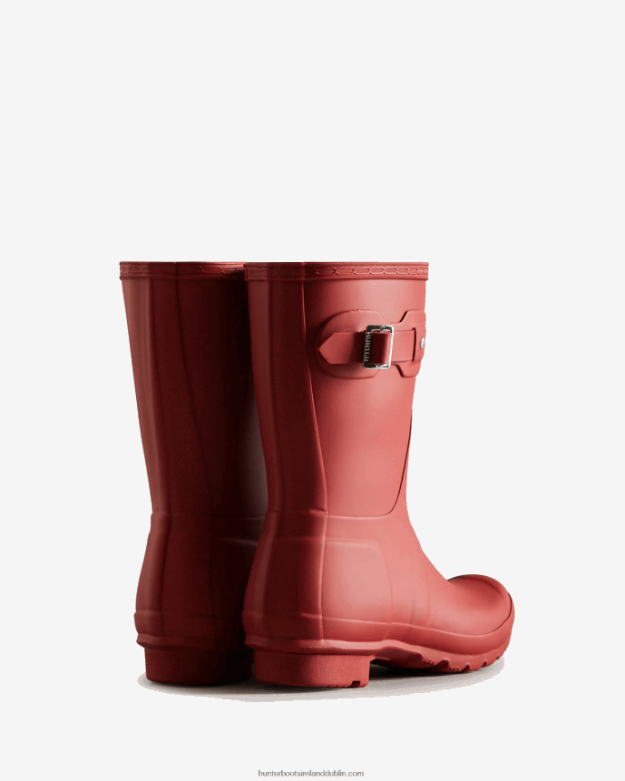 Women Hunter Original Short Rain Boots Military Red 68TN2X19