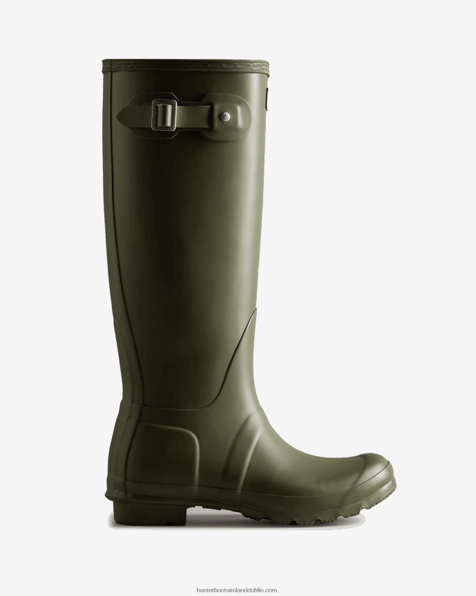 Women Hunter Original Tall Rain Boots Olive Leaf 68TN2X91