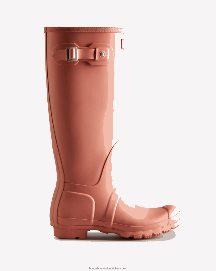 Women Hunter Original Tall Rain Boots Rough Pink 68TN2X187