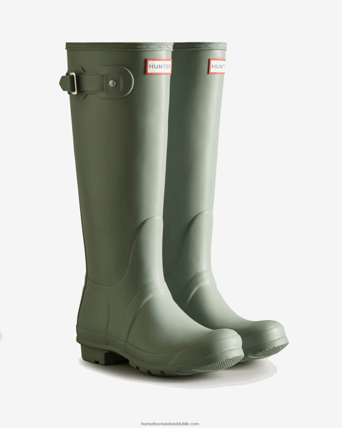 Women Hunter Original Tall Rain Boots Sweet Gale Green 68TN2X224