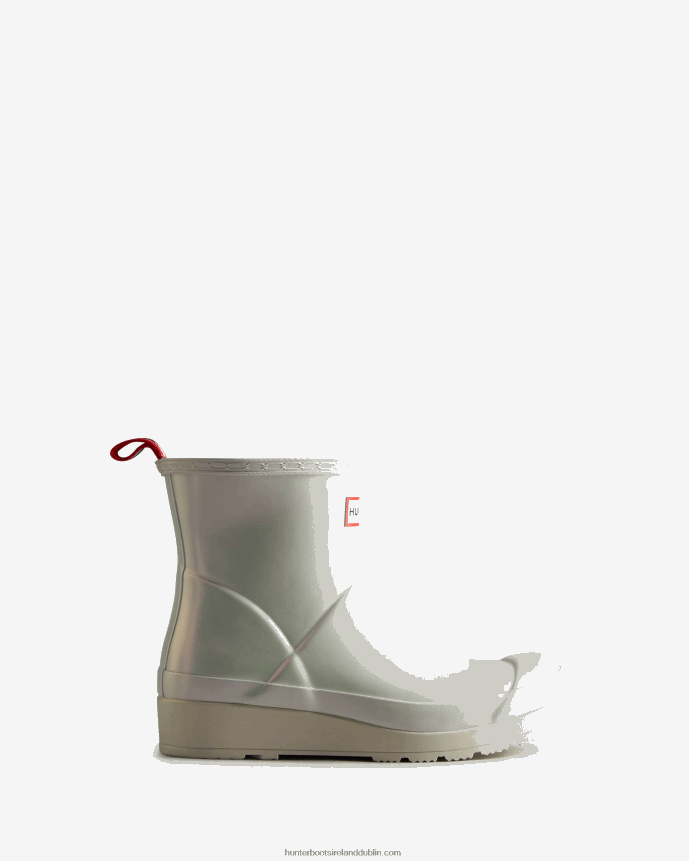 Women Hunter Play Short Nebula Rain Boots Silver 68TN2X31