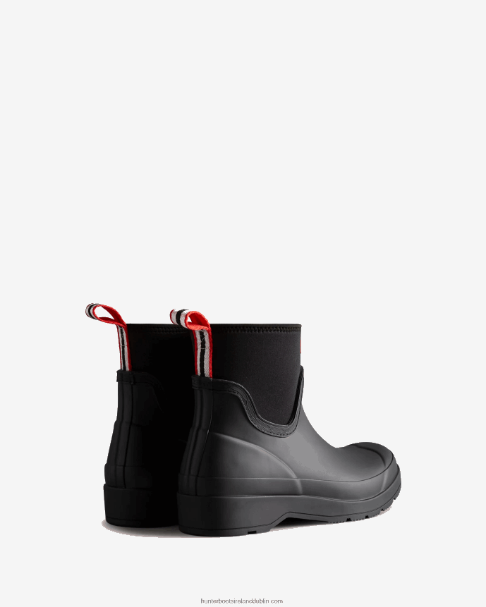 Women Hunter Play Short Neoprene Rain Boots Black 68TN2X125