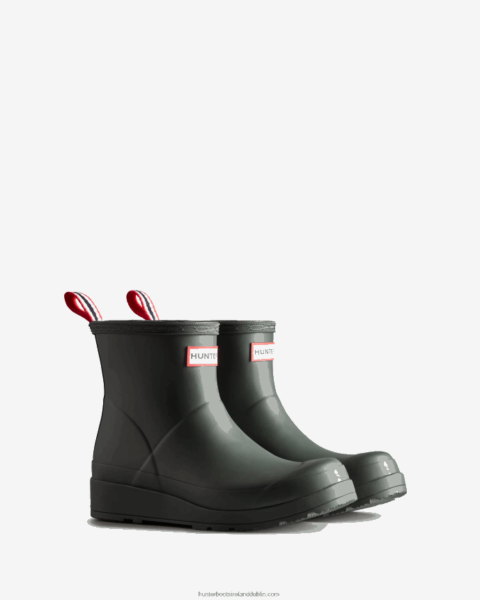 Women Hunter Play Short Rain Boots Arctic Moss Green 68TN2X83