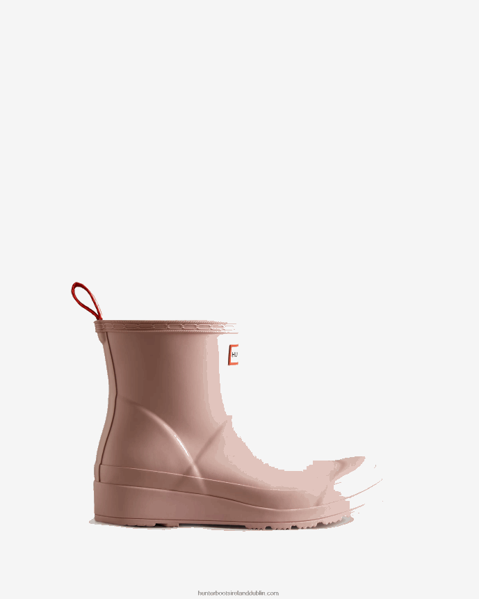 Women Hunter Play Short Rain Boots Azalea Pink 68TN2X82