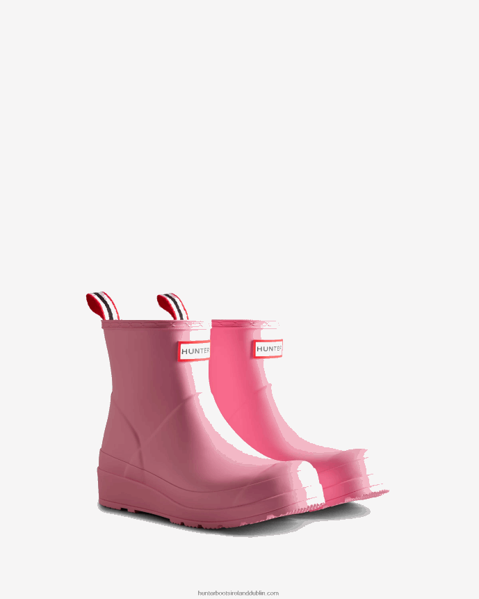 Women Hunter Play Short Rain Boots Pink Fizz 68TN2X34