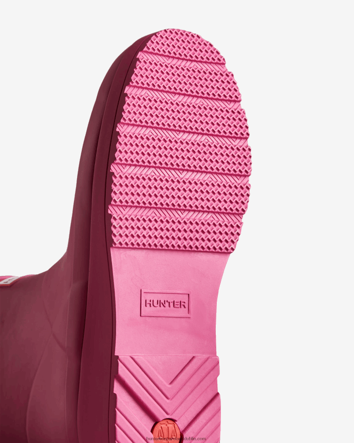 Women Hunter Play Short Rain Boots Prismatic Pink 68TN2X310
