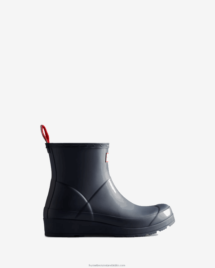Women Hunter Play Short Rain Boots Valtameri Blue 68TN2X84