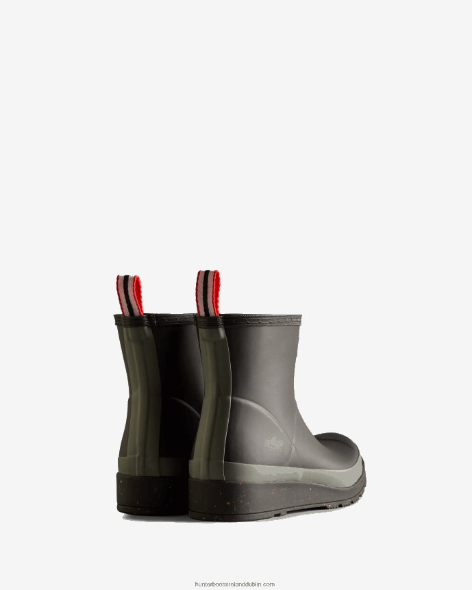 Women Hunter Play Short Speckle Rain Boots Black/Urban Grey 68TN2X312