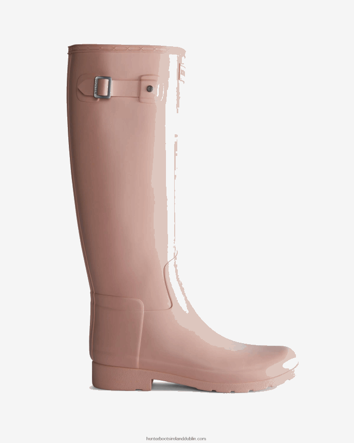 Women Hunter Refined Slim Fit Tall Rain Boots Azalea Pink 68TN2X11